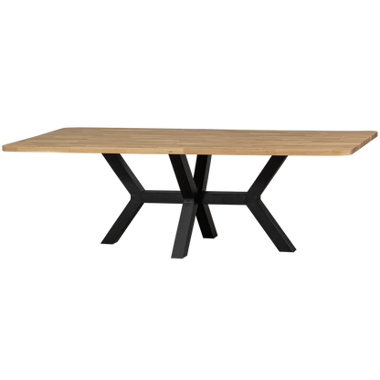 Woood Combi Tablo: XL Tafelblad Eiken 240x100cm & Zeeland Poot [Fsc] - KwaliteitWonen.nl