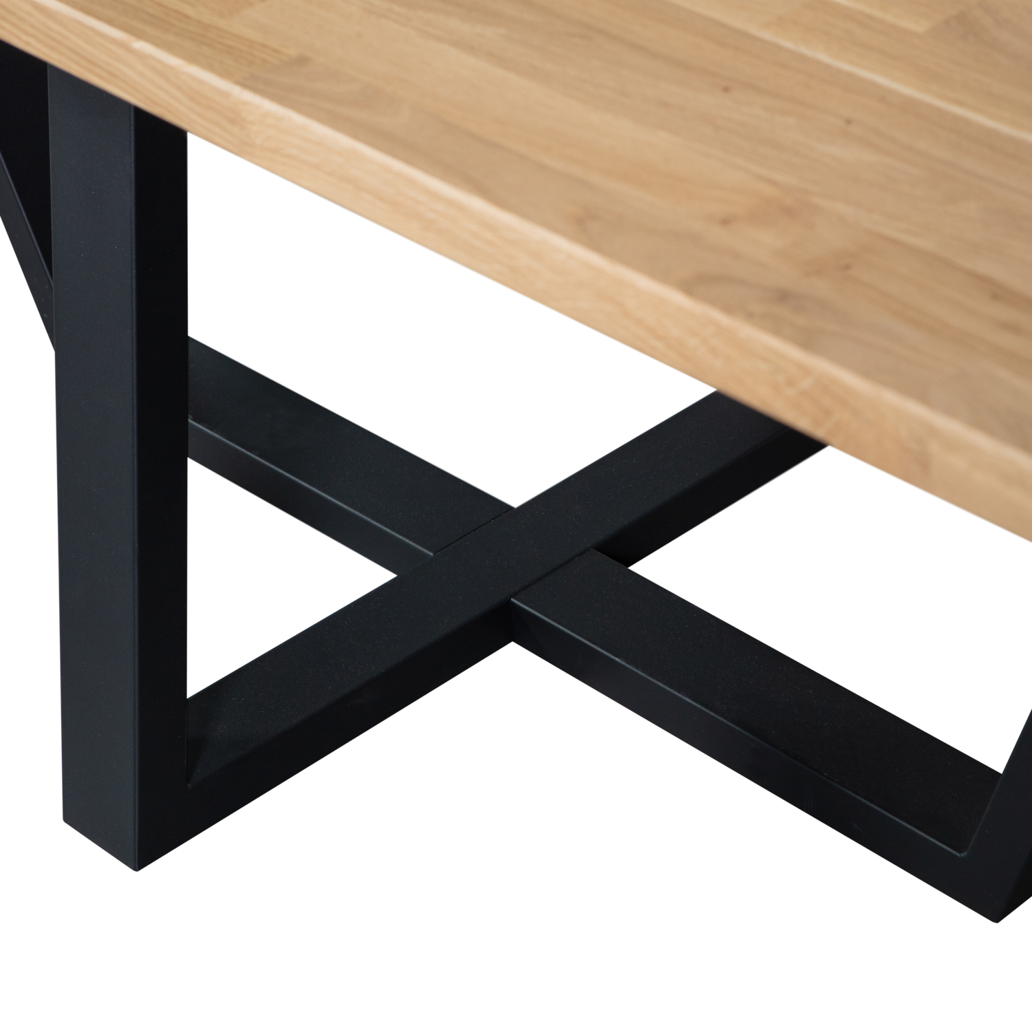 Woood Combi Tablo: XL Tafelblad Eiken 240x100cm & Drenthe Poot [Fsc] - KwaliteitWonen.nl