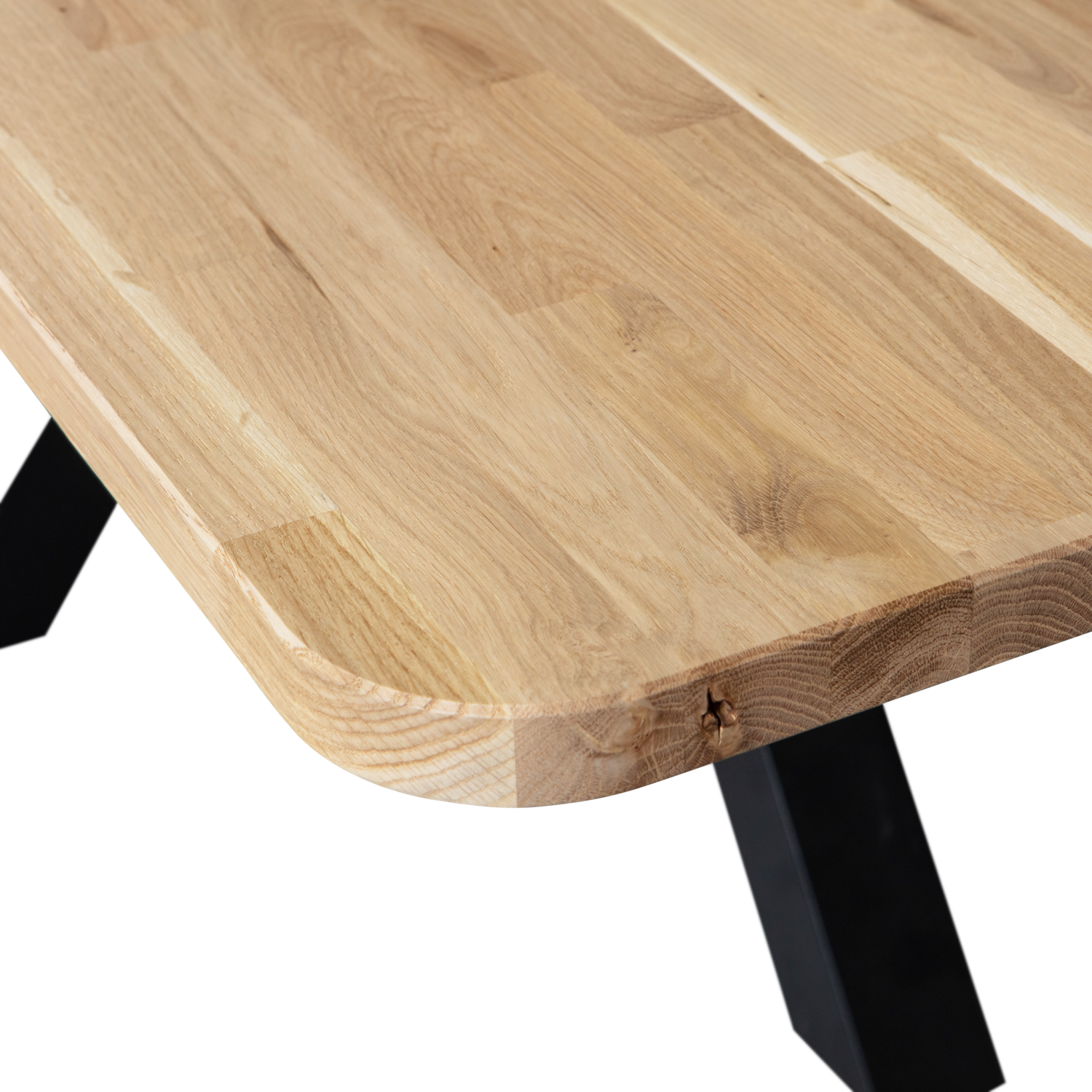 Woood Combi Tablo: XL Tafelblad Eiken 240x100cm & Zeeland Poot [Fsc] - KwaliteitWonen.nl