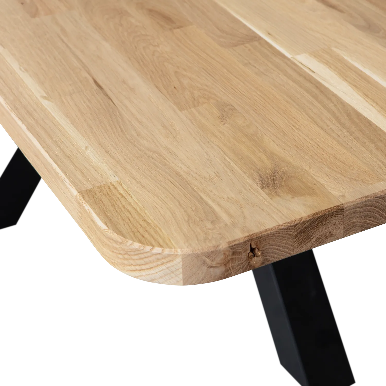 Woood Combi Tablo: XL Tafelblad Eiken 240x100cm & Zeeland Poot [Fsc] - KwaliteitWonen.nl