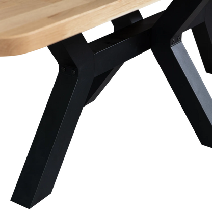 Woood Combi Tablo: XL Tafelblad Eiken 240x100cm & Zeeland Poot [Fsc] - KwaliteitWonen.nl