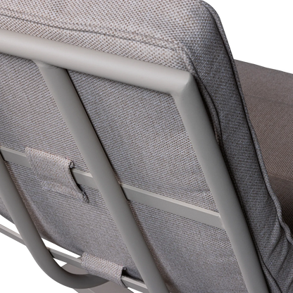 Woood Coosa Tuin Fauteuil Aluminium Zand - KwaliteitWonen.nl