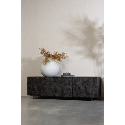 Woood Counter Tv Meubel Mango Zwart - KwaliteitWonen.nl