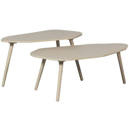 Woood Davina Bijzettafels Mdf Dust (Set Van 2) - KwaliteitWonen.nl