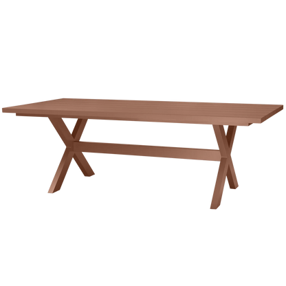 Woood Delta Picknick Tuintafel Aluminium Terra 220x100cm - KwaliteitWonen.nl
