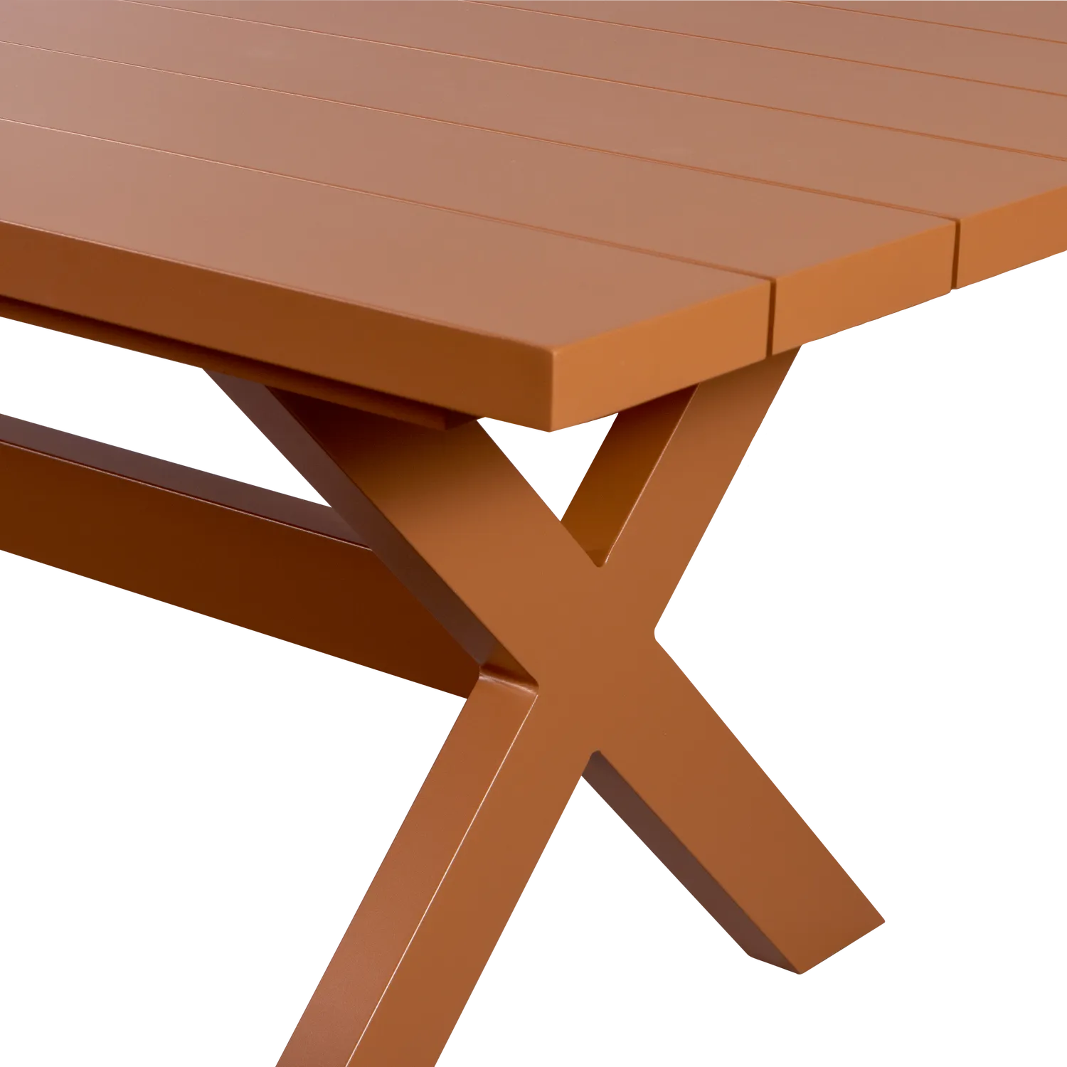 Woood Delta Picknick Tuintafel Aluminium Terra 220x100cm - KwaliteitWonen.nl