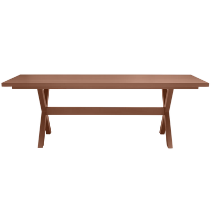 Woood Delta Picknick Tuintafel Aluminium Terra 220x100cm - KwaliteitWonen.nl