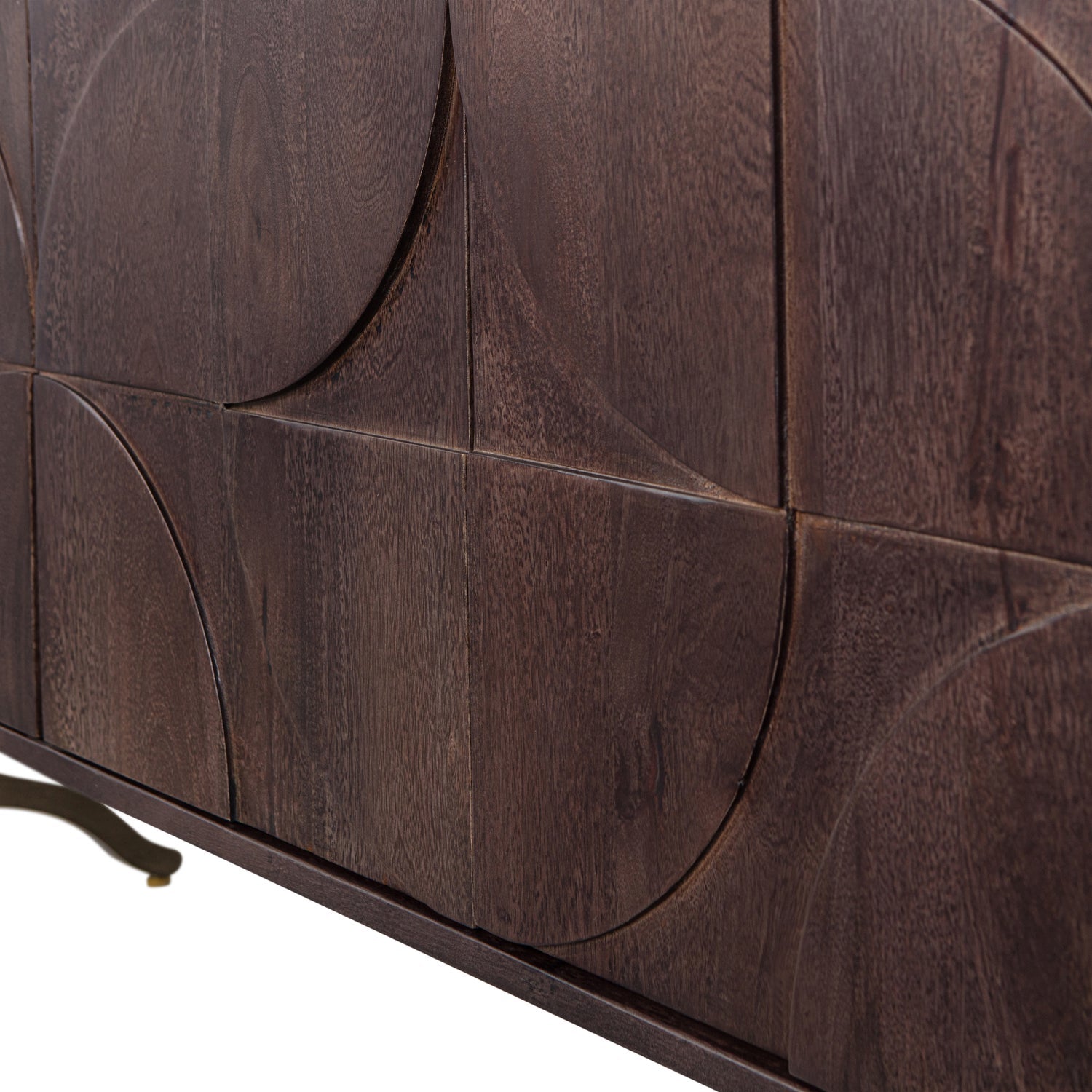 Woood Draw Dressoir Mangohout Walnoot - KwaliteitWonen.nl
