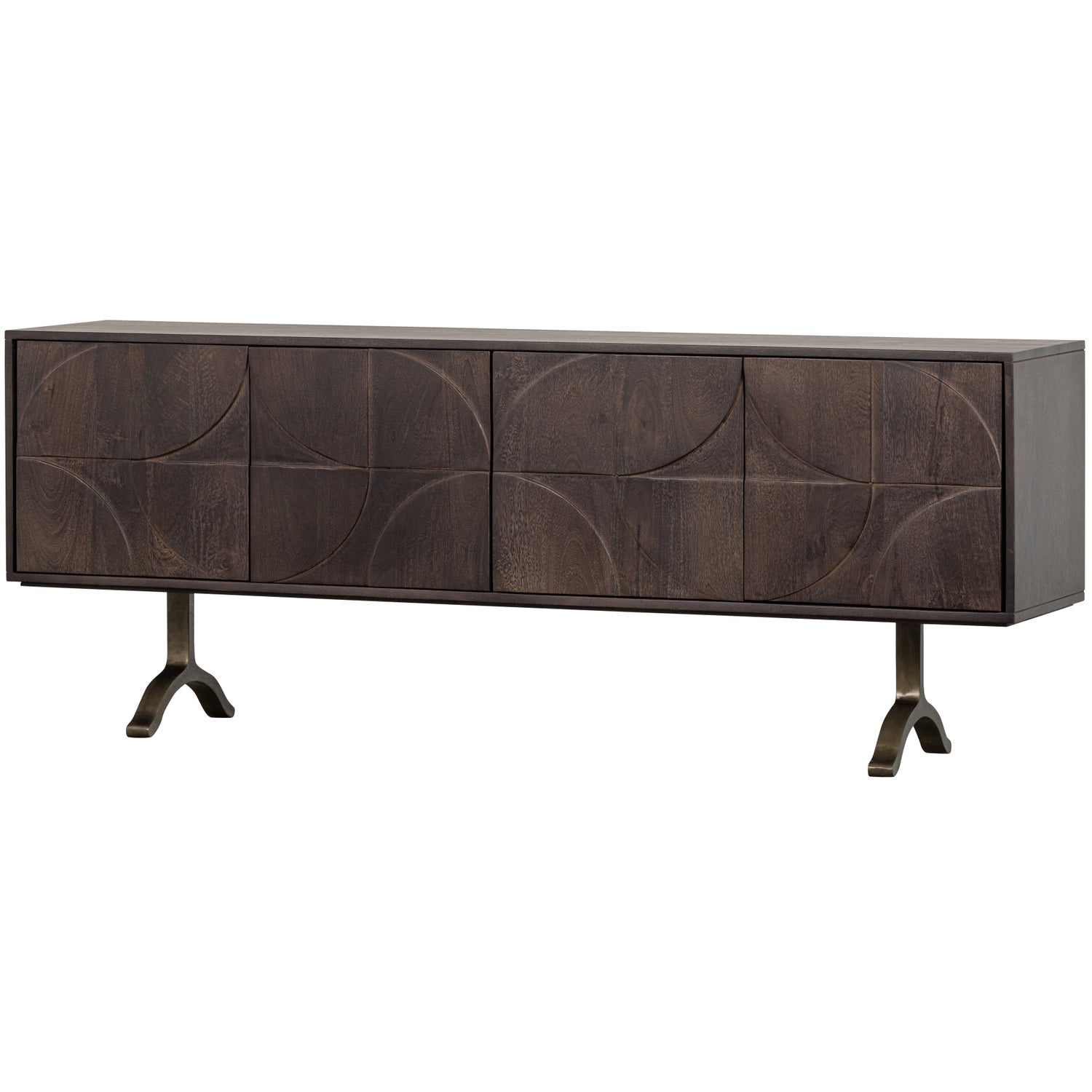 Woood Draw Dressoir Mangohout Walnoot - KwaliteitWonen.nl