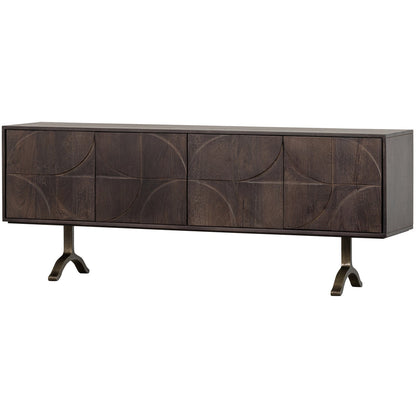 Woood Draw Dressoir Mangohout Walnoot - KwaliteitWonen.nl