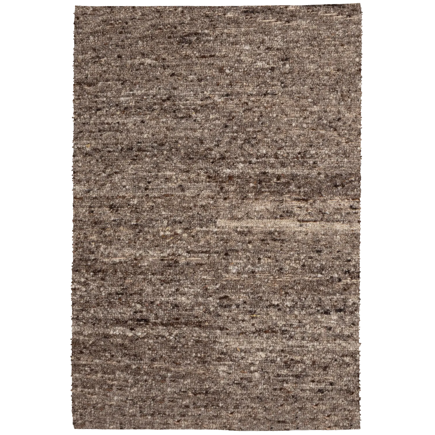 Woood Efia Vloerkleed Wol Bruin Melange 170x240cm - KwaliteitWonen.nl