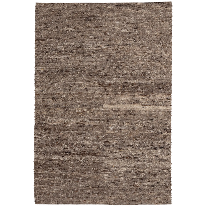 Woood Efia Vloerkleed Wol Bruin Melange 170x240cm - KwaliteitWonen.nl