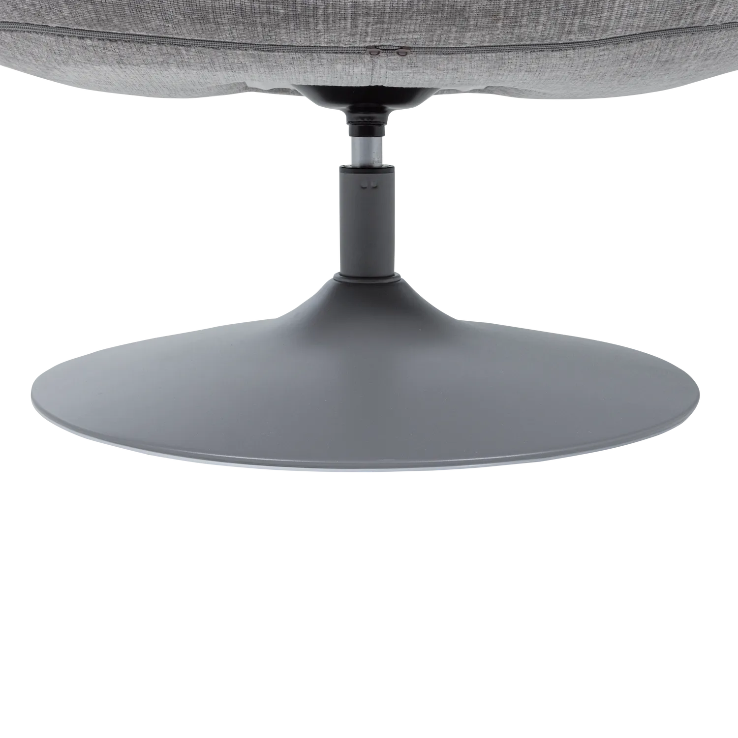 Woood Elvi Draaifauteuil Chenille Structuur Lichtgrijs - KwaliteitWonen.nl