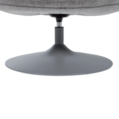 Woood Elvi Draaifauteuil Chenille Structuur Lichtgrijs - KwaliteitWonen.nl