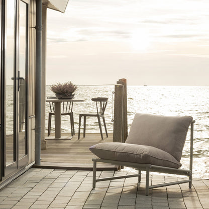 Woood Elvo Tuin Loungestoel Aluminium Zand - KwaliteitWonen.nl