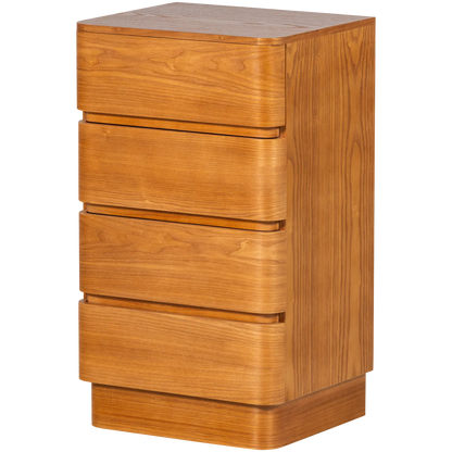 Woood Fejo Dressoir Ladekast 4 Lades Mdf Bruin [Fsc] - KwaliteitWonen.nl