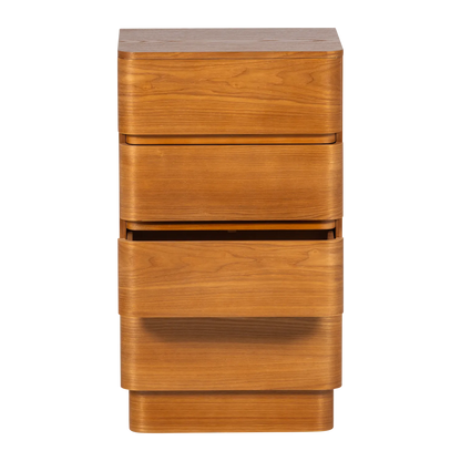 Woood Fejo Dressoir Ladekast 4 Lades Mdf Bruin [Fsc] - KwaliteitWonen.nl