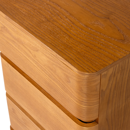Woood Fejo Dressoir Ladekast 4 Lades Mdf Bruin [Fsc] - KwaliteitWonen.nl