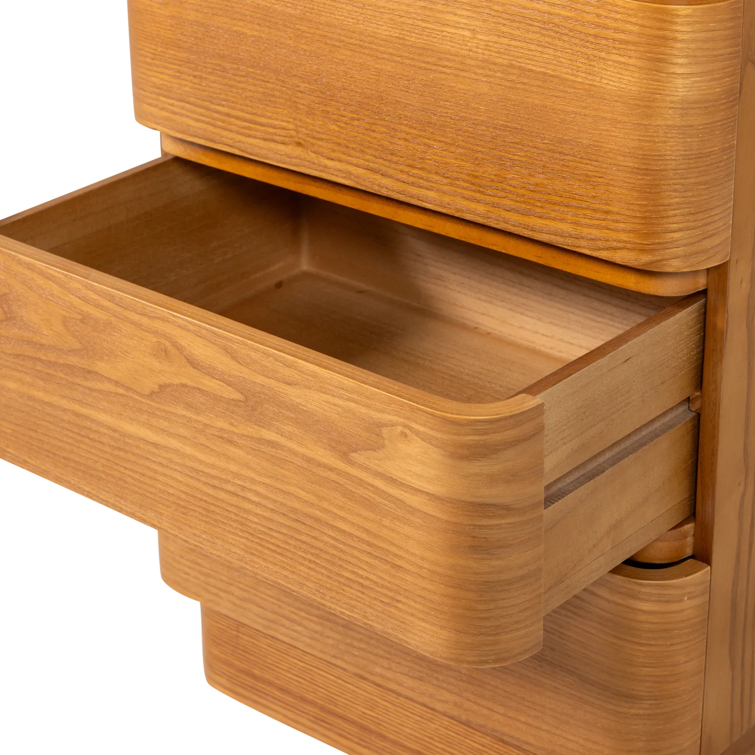 Woood Fejo Dressoir Ladekast 4 Lades Mdf Bruin [Fsc] - KwaliteitWonen.nl
