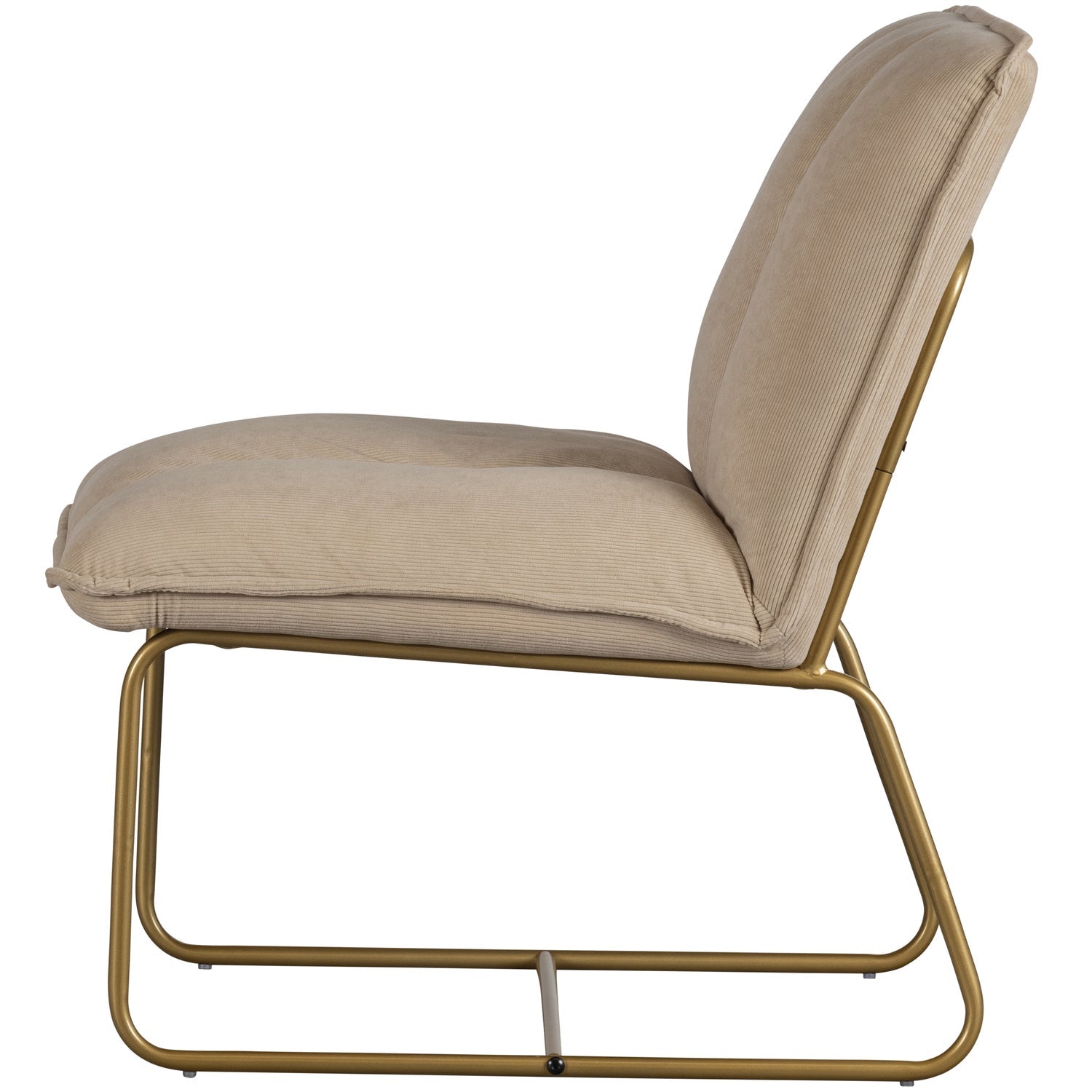 Woood Fie Fauteuil Ribstof Zand - KwaliteitWonen.nl