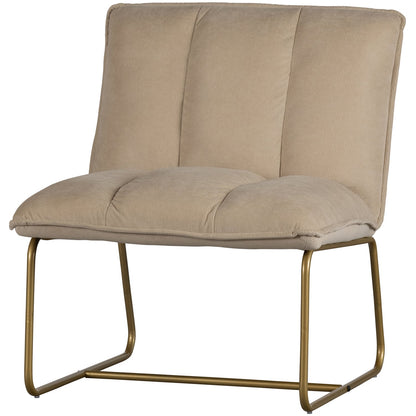Woood Fie Fauteuil Ribstof Zand - KwaliteitWonen.nl