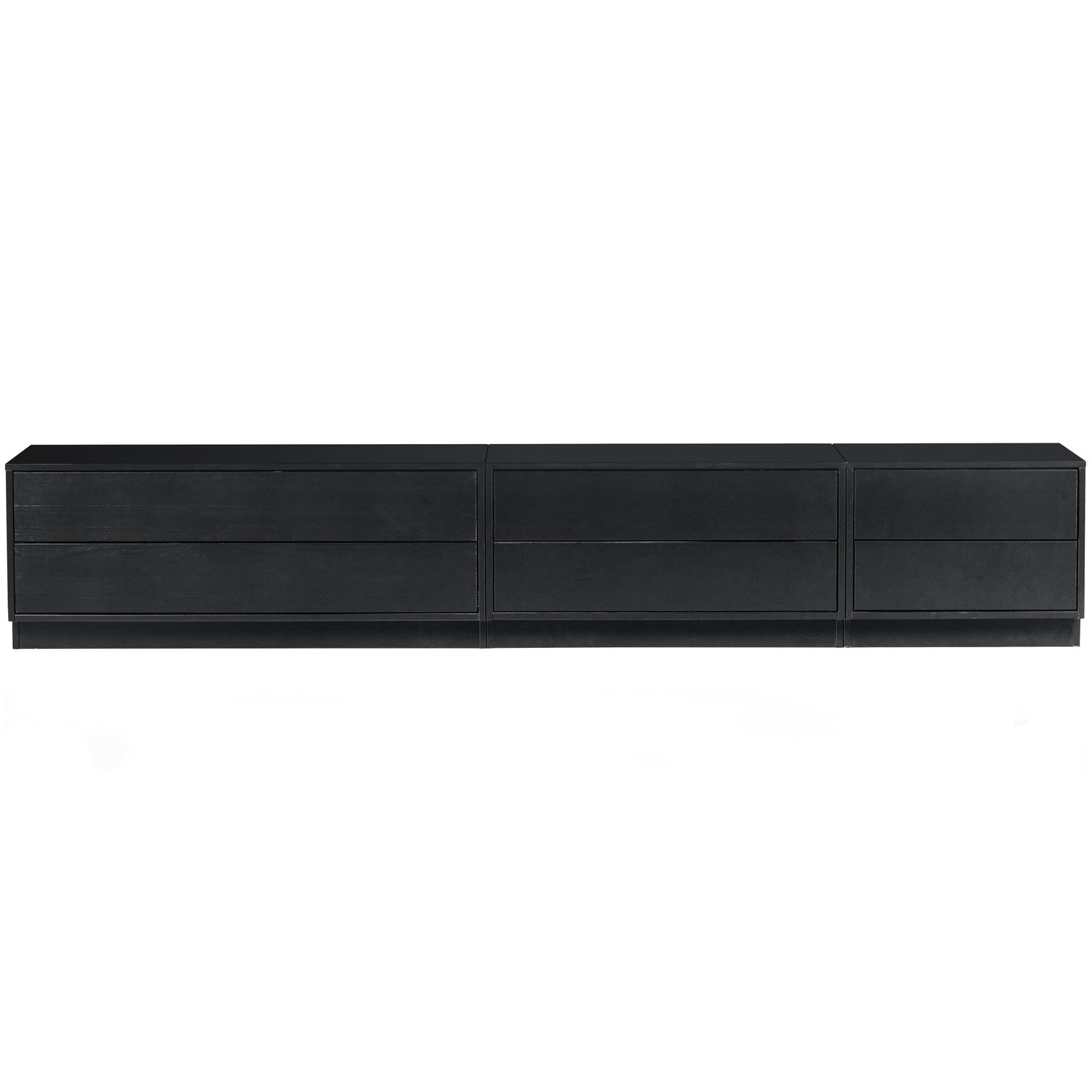 Woood Finca Dressoir TV Meubel 100cm Grenen Zwart [Fsc] - KwaliteitWonen.nl