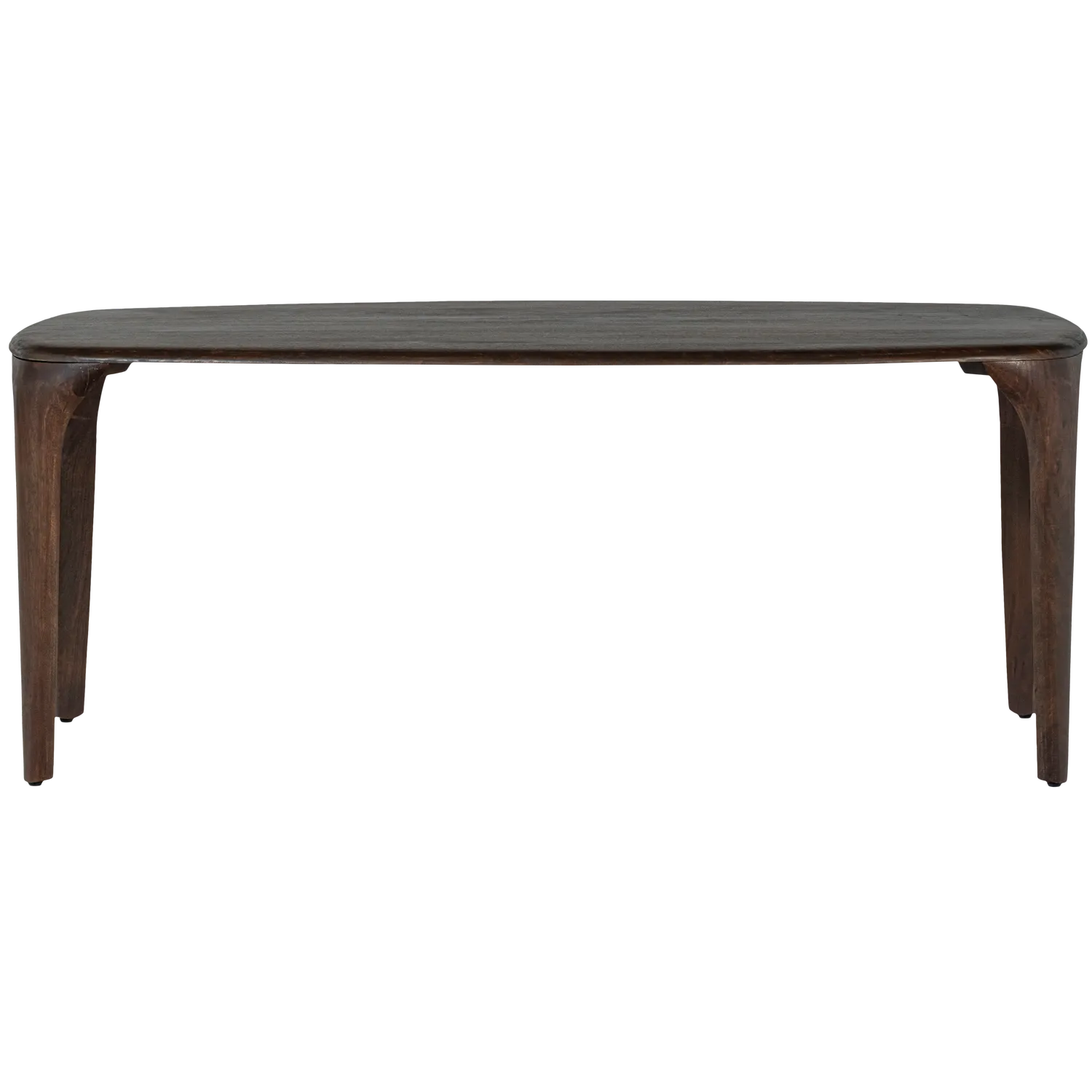 Woood Fiore Eettafel Mangohout Donkerbruin 190x95cm - KwaliteitWonen.nl