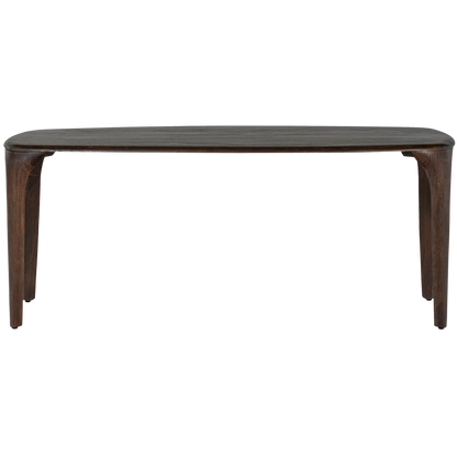 Woood Fiore Eettafel Mangohout Donkerbruin 190x95cm - KwaliteitWonen.nl