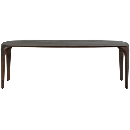 Woood Fiore Eettafel Mangohout Donkerbruin 230x95cm - KwaliteitWonen.nl