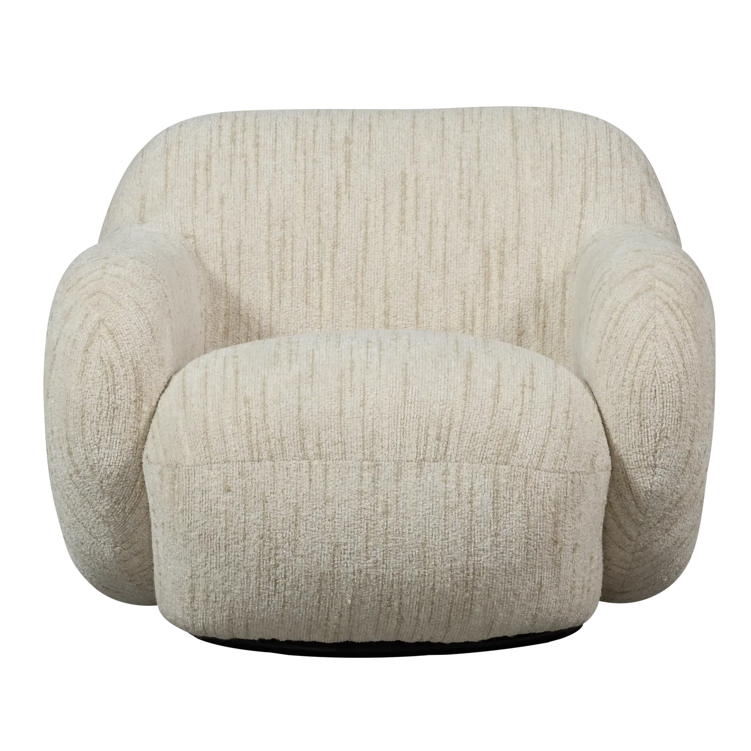 Woood Folke Fauteuil Chenille Naturel Melange - KwaliteitWonen.nl