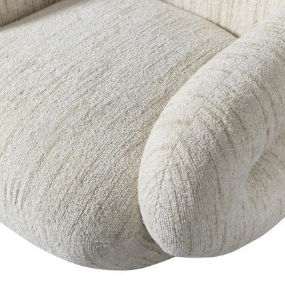 Woood Folke Fauteuil Chenille Naturel Melange - KwaliteitWonen.nl