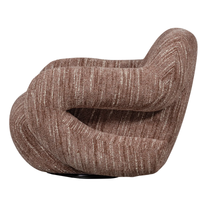 Woood Folke Fauteuil Chenille Oudroze Melange - KwaliteitWonen.nl
