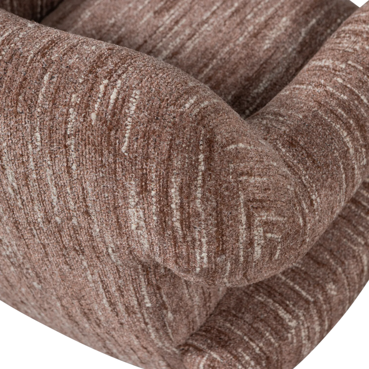 Woood Folke Fauteuil Chenille Oudroze Melange - KwaliteitWonen.nl