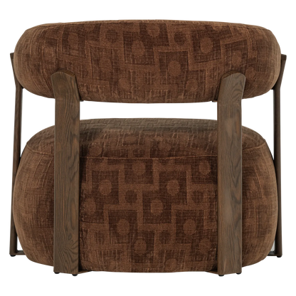 Woood Foon Fauteuil 3D Structuurstof Bruin [Fsc] - KwaliteitWonen.nl