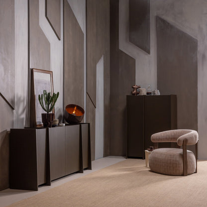 Woood Foon Fauteuil 3D Structuurstof Zand [Fsc] - KwaliteitWonen.nl