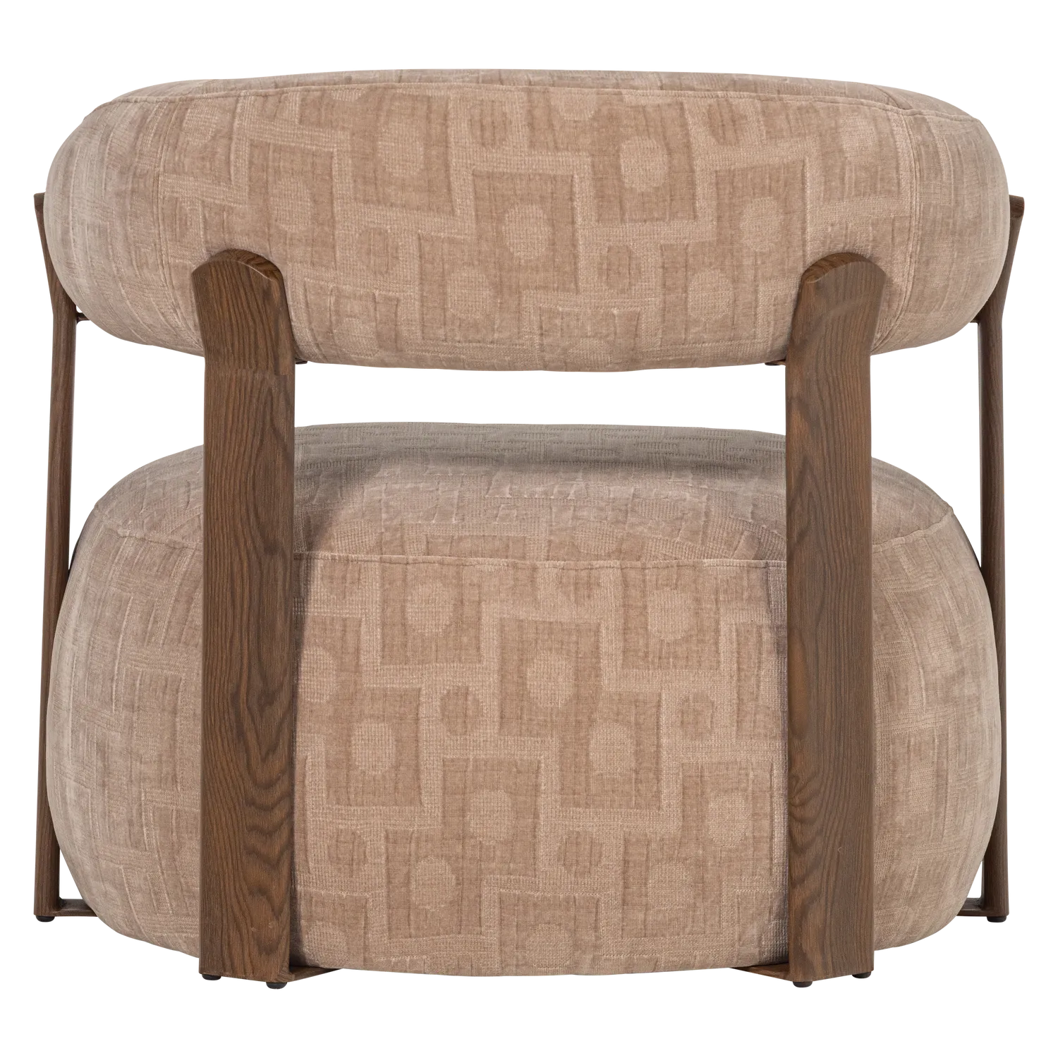 Woood Foon Fauteuil 3D Structuurstof Zand [Fsc] - KwaliteitWonen.nl
