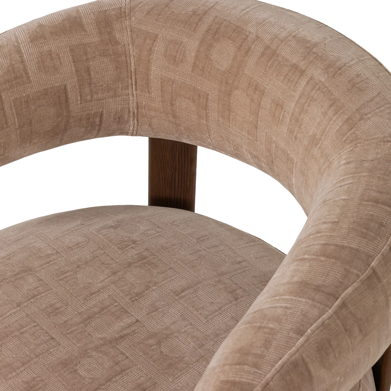 Woood Foon Fauteuil 3D Structuurstof Zand [Fsc] - KwaliteitWonen.nl