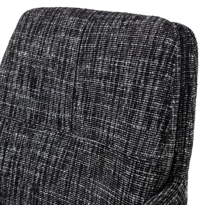 Woood Grant Eetkamerstoel Zwart Melange [Fsc]-Kwaliteitwonen.nl