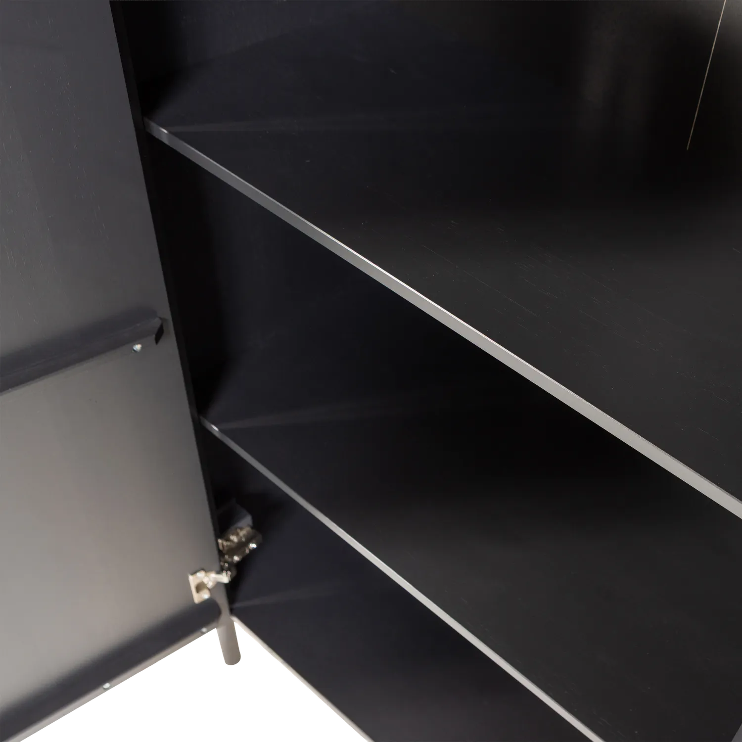 Woood Gunnar Dressoir 200 Cm Grenen Matzwart [Fsc] - KwaliteitWonen.nl