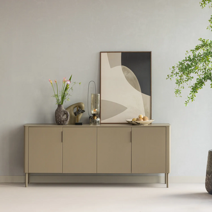 Woood Gunnar Dressoir 200 Cm Grenen Mud [Fsc] - KwaliteitWonen.nl
