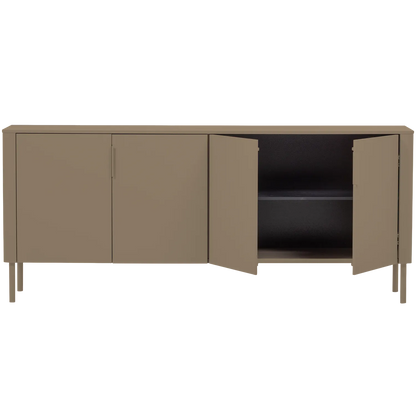 Woood Gunnar Dressoir 200 Cm Grenen Mud [Fsc] - KwaliteitWonen.nl