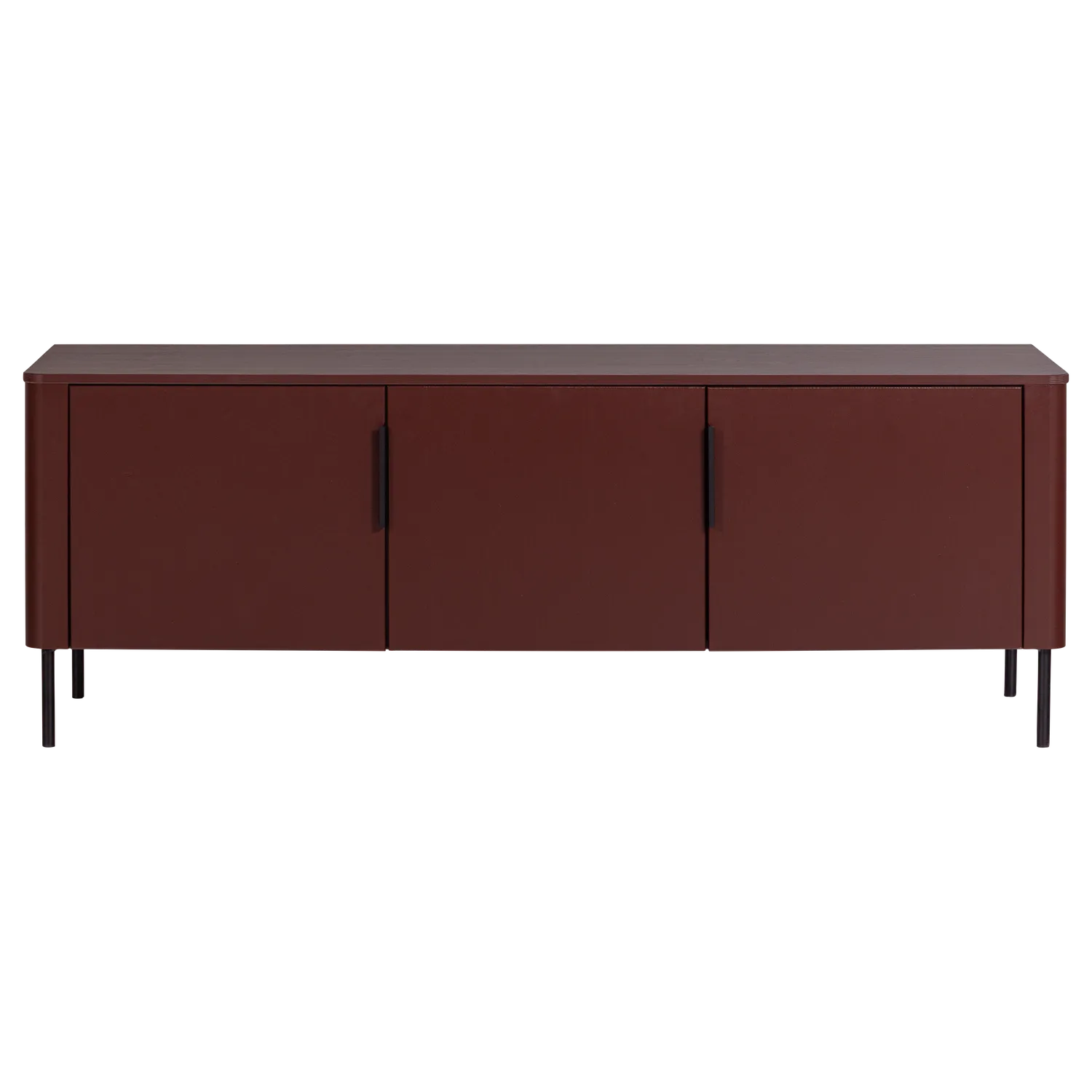 Woood Gunnar Tv Meubel 154 Cm Grenen Bordeauxrood [Fsc] - KwaliteitWonen.nl