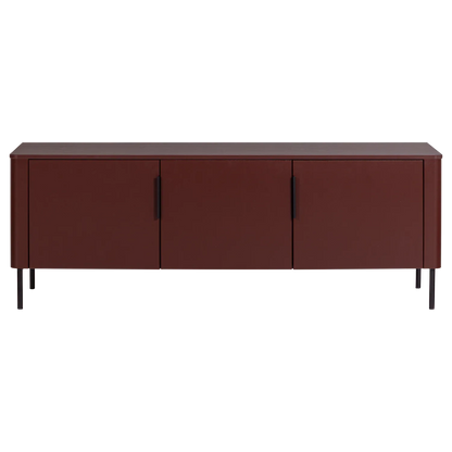 Woood Gunnar Tv Meubel 154 Cm Grenen Bordeauxrood [Fsc] - KwaliteitWonen.nl