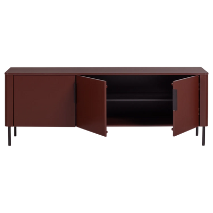 Woood Gunnar Tv Meubel 154 Cm Grenen Bordeauxrood [Fsc] - KwaliteitWonen.nl