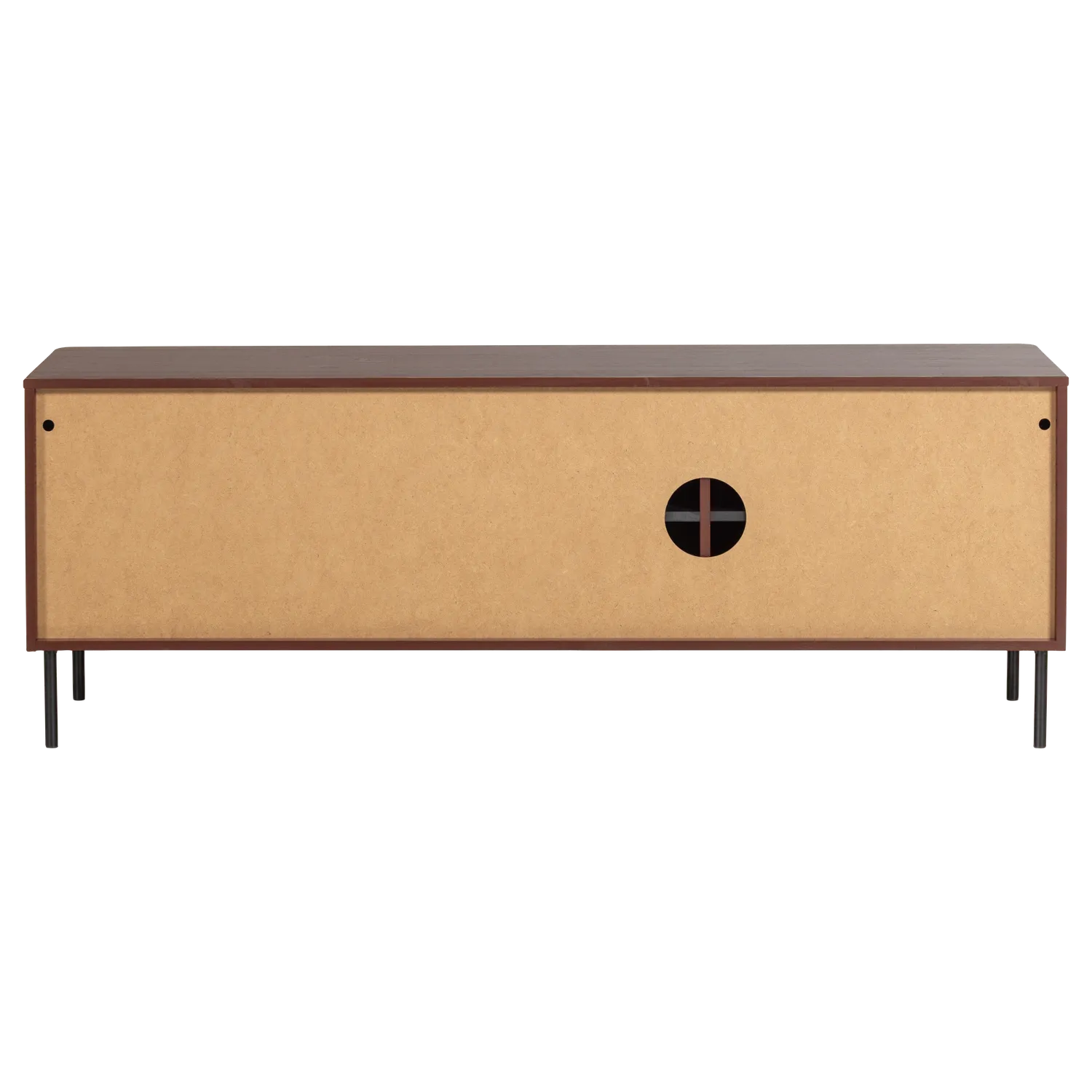 Woood Gunnar Tv Meubel 154 Cm Grenen Bordeauxrood [Fsc] - KwaliteitWonen.nl
