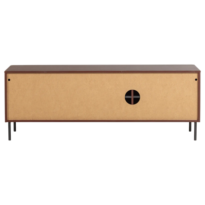Woood Gunnar Tv Meubel 154 Cm Grenen Bordeauxrood [Fsc] - KwaliteitWonen.nl