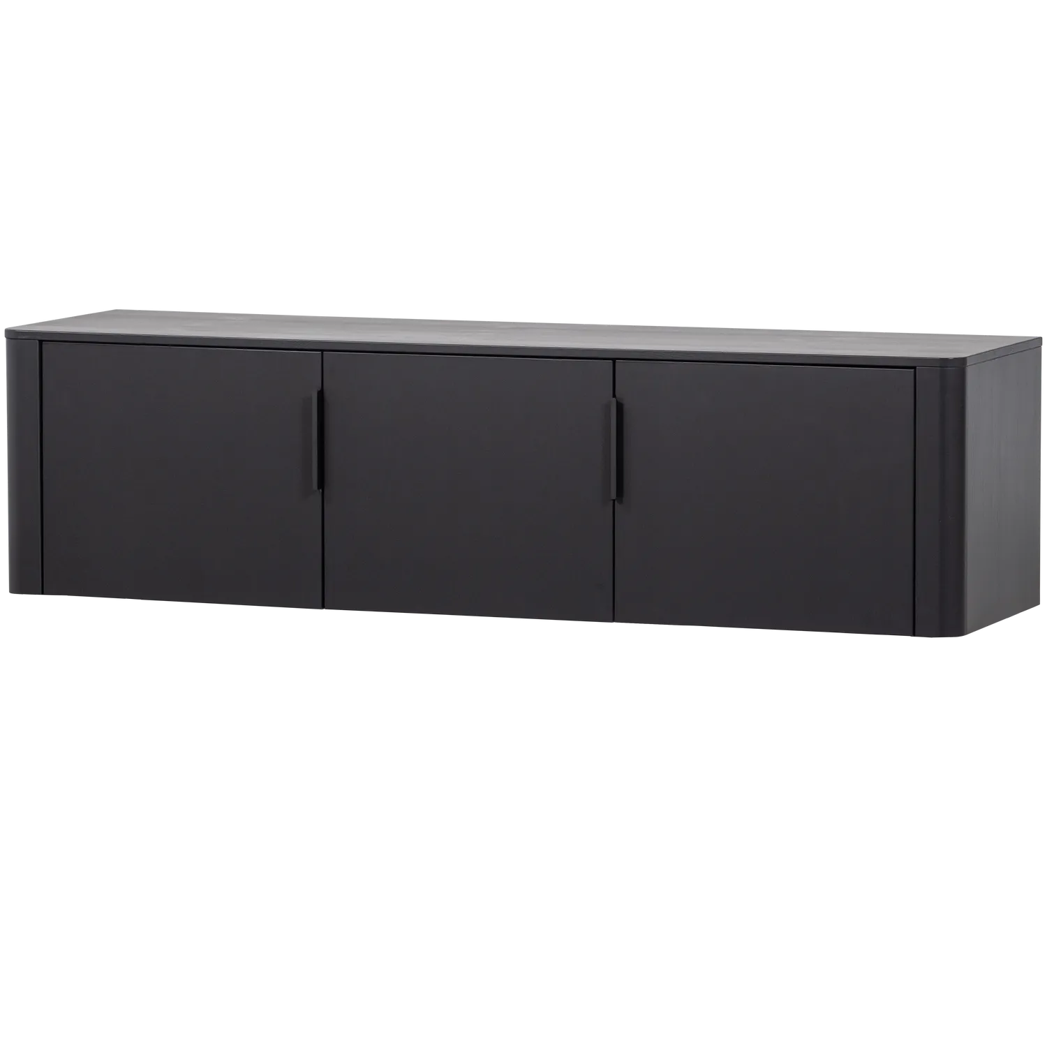 Woood Gunnar Tv Meubel 154 Cm Grenen Matzwart [Fsc] - KwaliteitWonen.nl