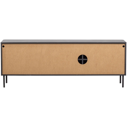 Woood Gunnar Tv Meubel 154 Cm Grenen Matzwart [Fsc] - KwaliteitWonen.nl