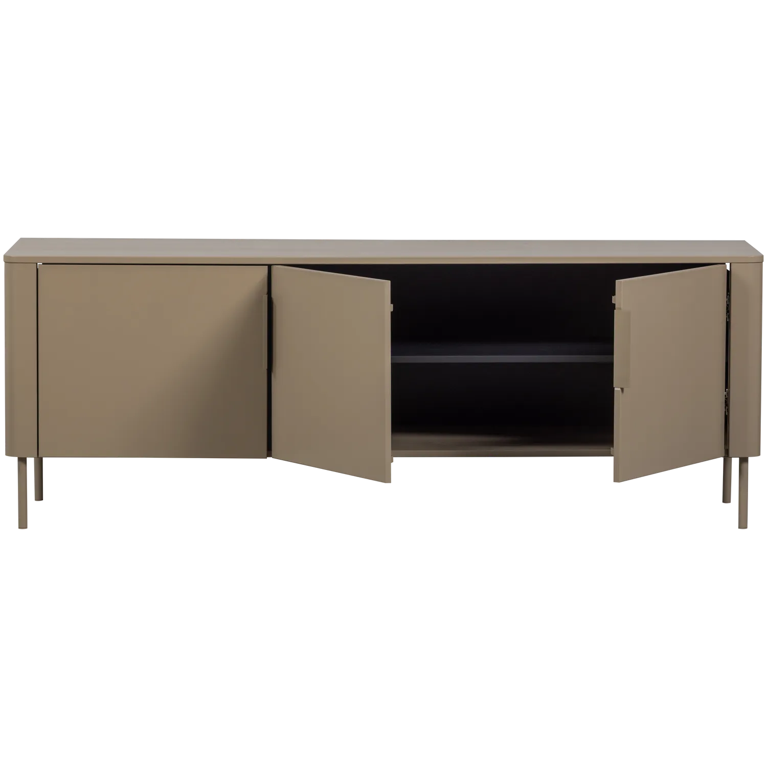 Woood Gunnar Tv Meubel 154 Cm Grenen Mud [Fsc] - KwaliteitWonen.nl