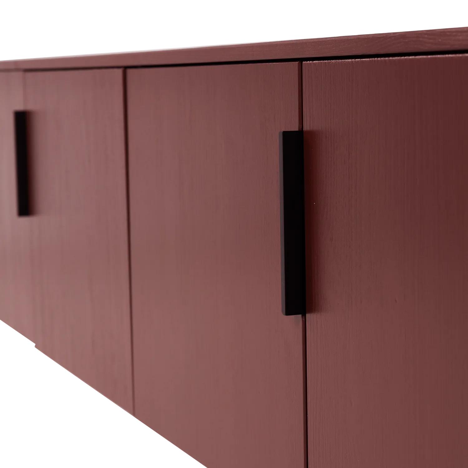 Woood Gunnar Tv Meubel 200 Cm Grenen Bordeauxrood [Fsc] - KwaliteitWonen.nl